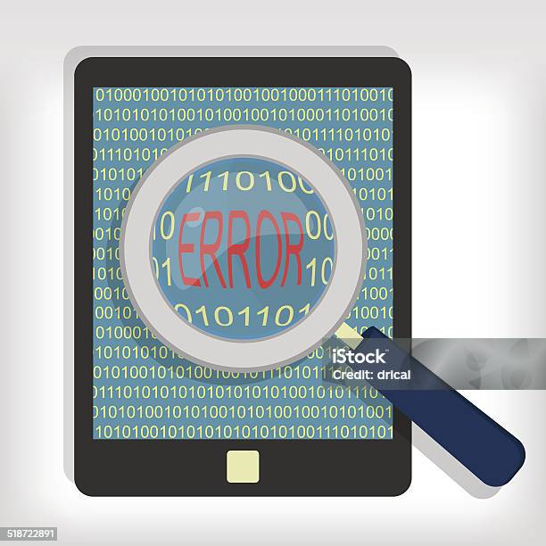 Tablet Error Code Stock Illustration - Download Image Now - Advice ...