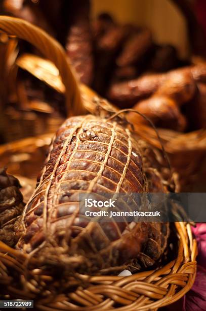 Smoked Ham Stock Photo - Download Image Now - Animal, Basket, Cultures