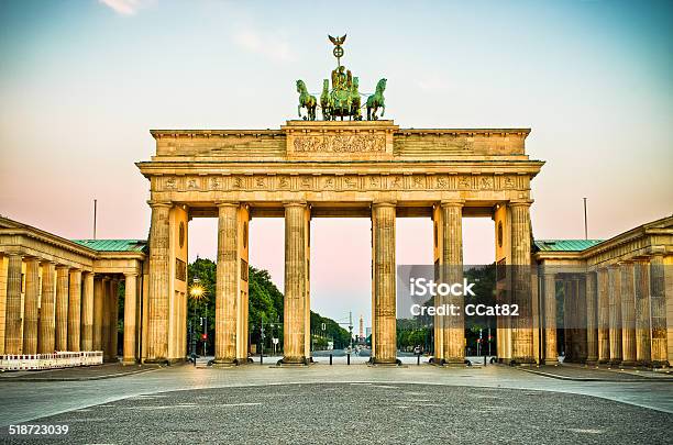 Brandenburg Gate In Berlin Germany Stock Photo - Download Image Now - Architectural Column, Architecture, Berlin