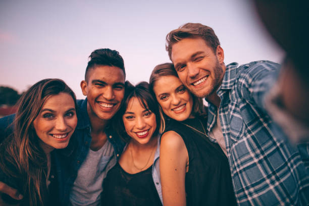 istock Hipster teens taking a selfie outdoors 518729048
