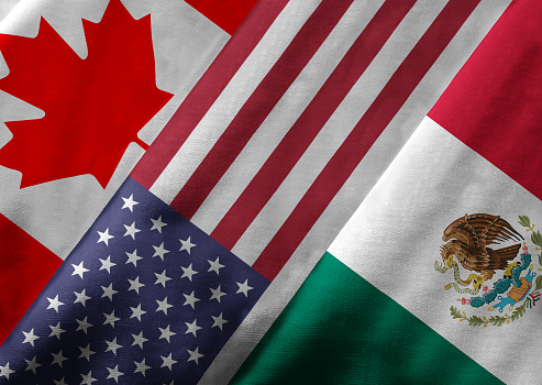 3 D imagen del Acuerdo de Libre Comercio de América del Norte de miembro del NAFTA photo