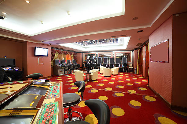 istock bright and fashionable casino with tables 518729661