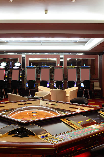 istock bright and fashionable casino with tables 518729667