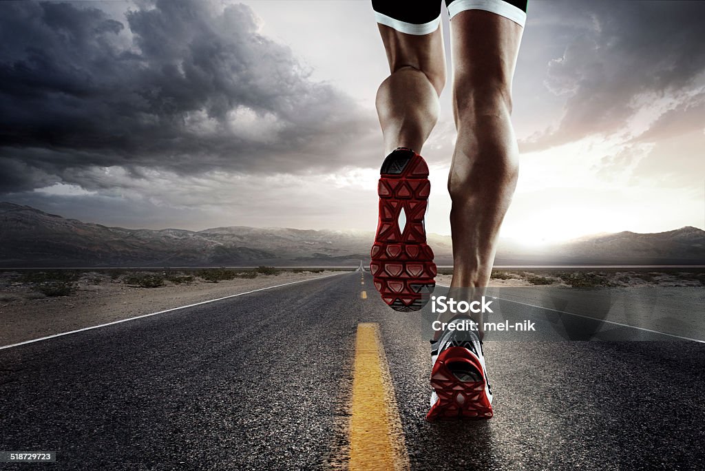 Sport. Corridore - Foto stock royalty-free di Maratona