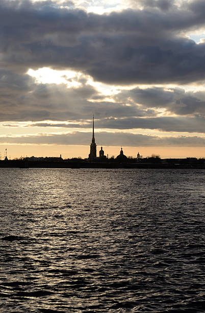 istock Peter and Paul Fortress and Neva river at sunset. 518731458