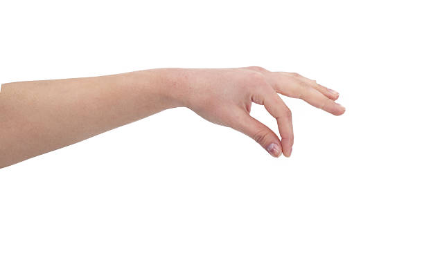 istock Woman hand on isolated background 518732282