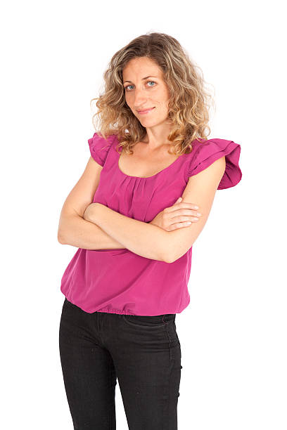 istock Beautiful woman doing different expressions in different sets of clothes 518732465
