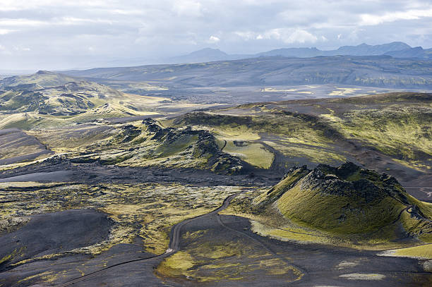 istock Volcanic landscape in Lakagigar, Laki craters, Iceland 518732602
