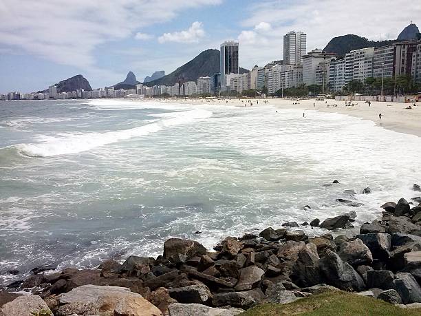 istock Copacabana Beach on day of big waves (hangover) 518733611