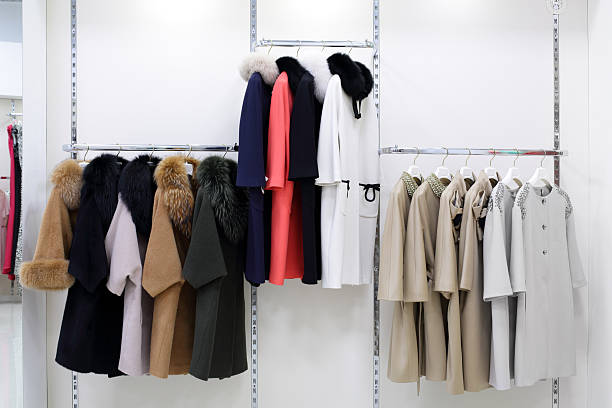 istock brand new interior of cloth store 518733805