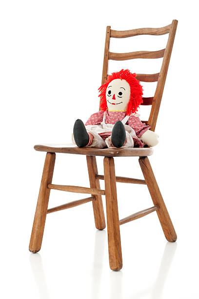 istock Rag Doll on a Ladder-back Chair 518735459