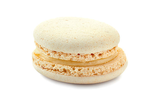 istock White french macaron on white 518735670