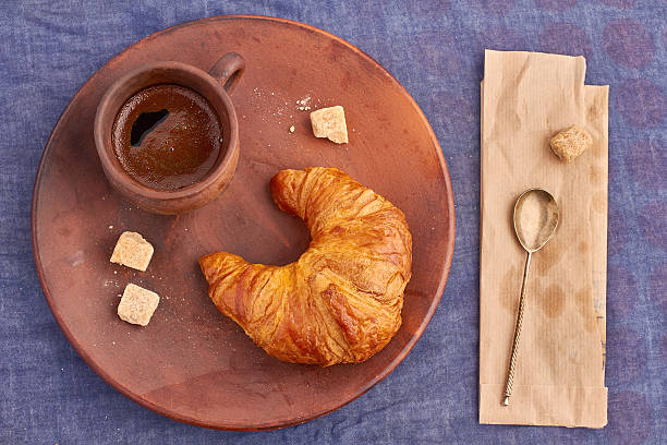 istock Croissant and a cup of coffee 518736284