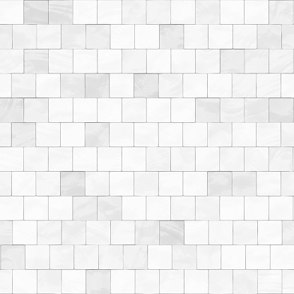 Seamless digitally created white decorative tile pattern which repeats perfectly.