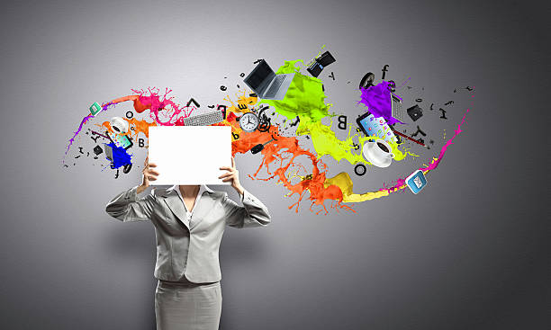 istock Woman with banner 518752383