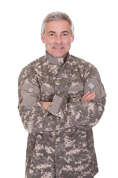istock Happy Mature Soldier 518752731