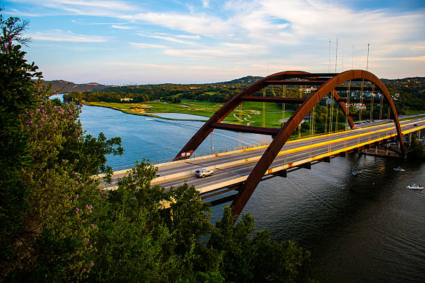 istock Flowers Austin Downtown and PennyBacker Bridge Best View 518753863