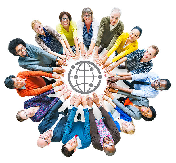istock Diverse People with Togetherness Concepts and Globe Symbol 518754377