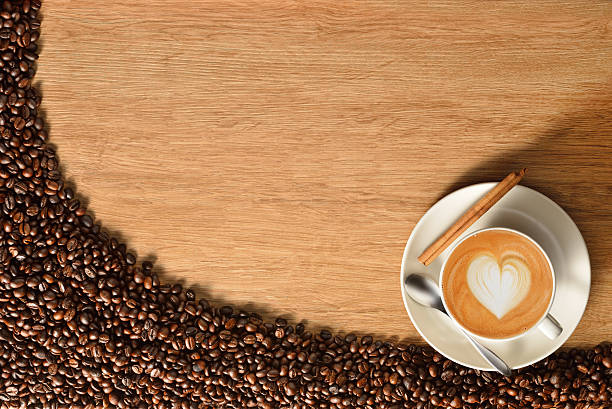 のコーヒー - barista coffee coffee crop heart shape ストックフォトと画像