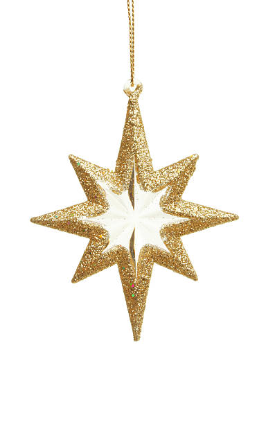 istock Gold star Christmas ornament 518756793