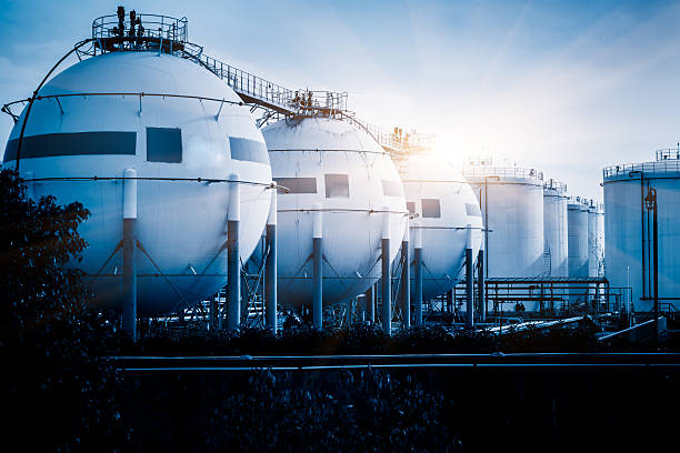 istock stock tanks against the sunlight 518756896
