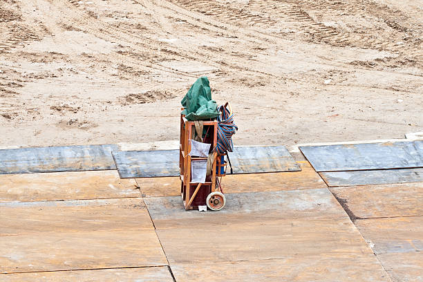 welding equipment at the construction site
