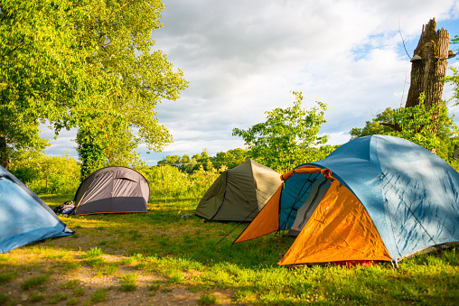 Tent in a campsite