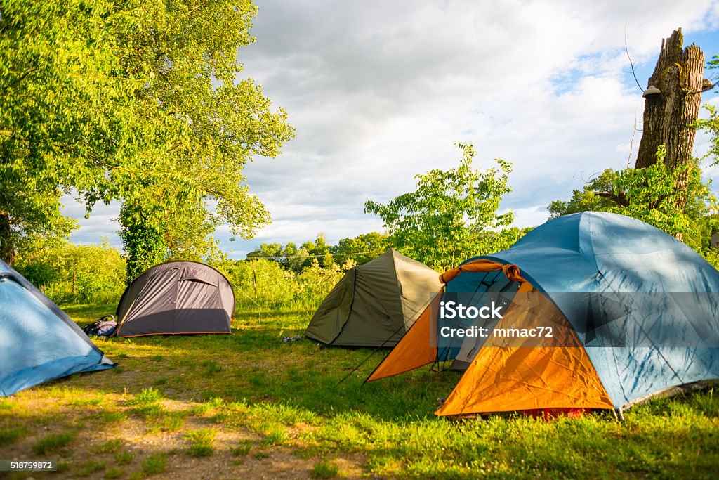 Bedreven Kom langs om het te weten deelnemen Tent In The Forest During A Summer Camp Stock Photo - Download Image Now -  France, Camping, Ardeche - iStock