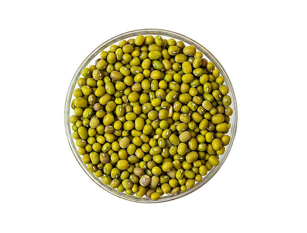 istock Mash in a glass bowl on a white background. 518760292