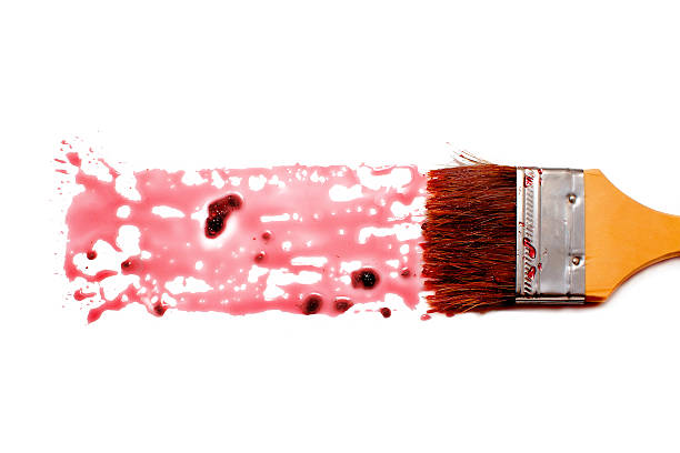 istock paint brush and dab of raspberry jam 518762432