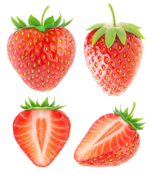 istock Strawberry collection isolated on white with clipping path 518762906