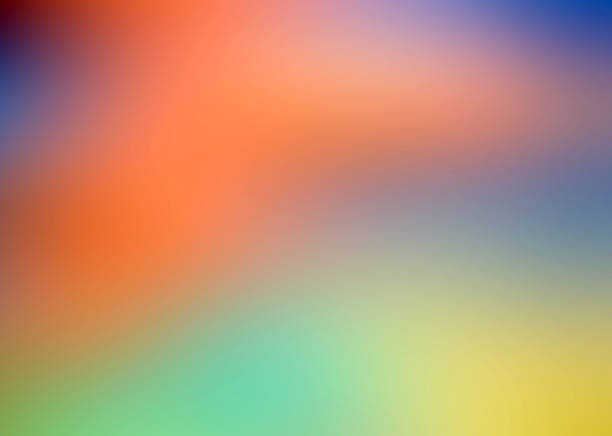 istock Abstract Orange Green Yellow Blue Purple Background 518764122