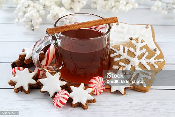 Christmas Arrangement Stock Photo - Download Image Now - Hot Apple Cider, Christmas, Cookie