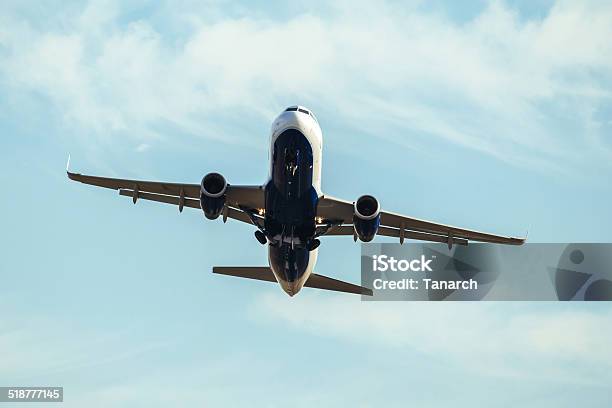 Air Plane Taking Off Stock Photo - Download Image Now - Aerospace Industry, Air Vehicle, Aircraft Wing