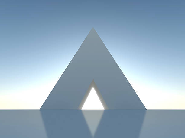抽象的な構造の大ピラミッド - pinnacle ストックフォトと画像