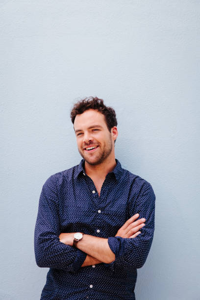 istock Portrait of a laughing man 518777378