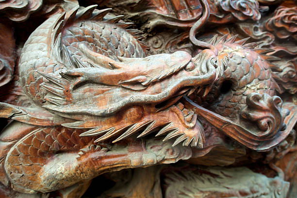 istock Wooden Carved Dragon 518778401