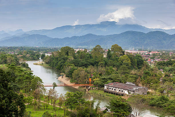 istock Nam Song river in Vang Vieng, Laos 518779879