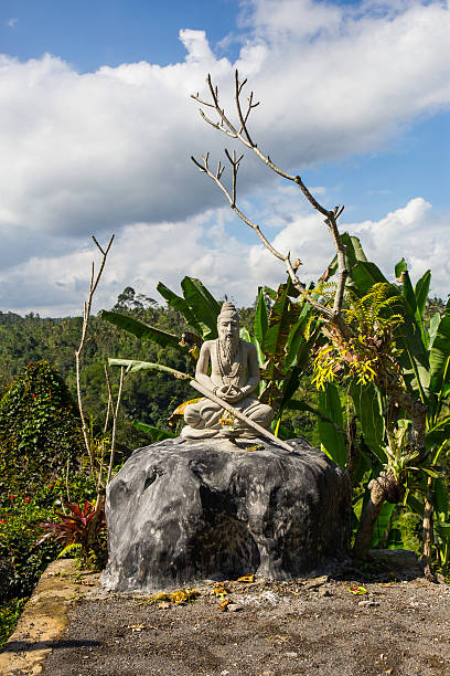 istock Statue of a holy man doing meditation, Vertical 518780953