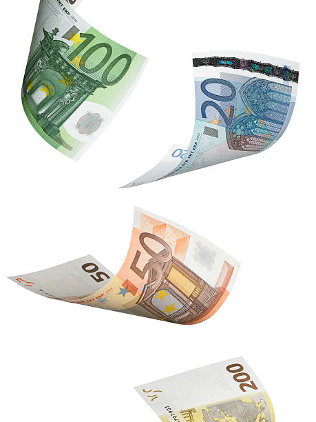 istock Euro bill collage isolated on white 518780961