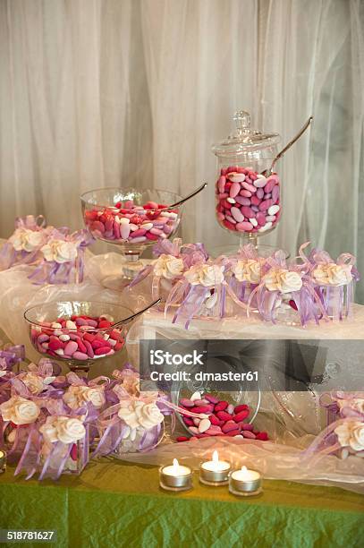 Wedding Candies On The Table Stock Photo - Download Image Now - Almond, Anniversary, Assistance