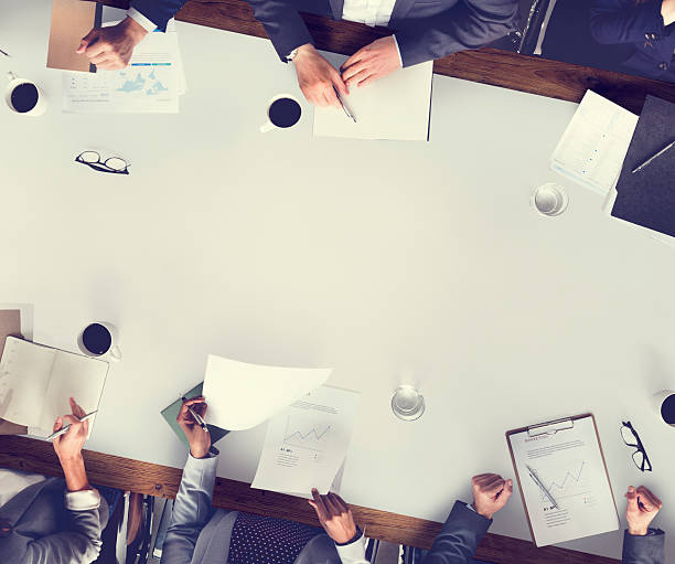 istock Business People Analyzing Statistics Financial Concept 518781858
