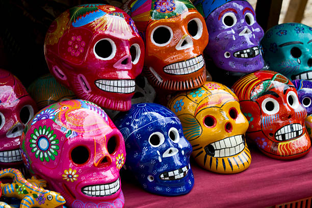 istock Mexican sugar skull souvenirs 518781948
