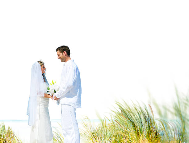 Couple Romance Beach Love Marriage Concept