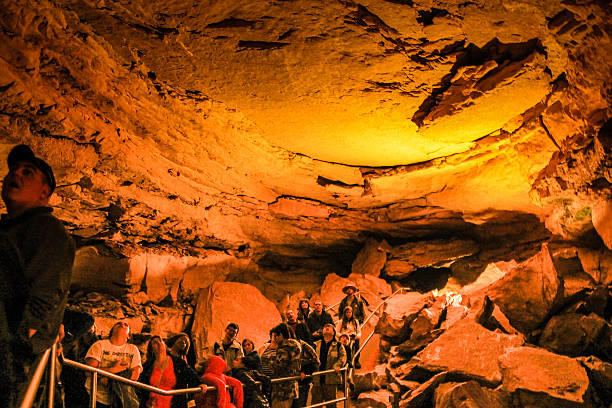 grottes parc national de mammouth - réseau mondial de réserves de biosphère photos et images de collection