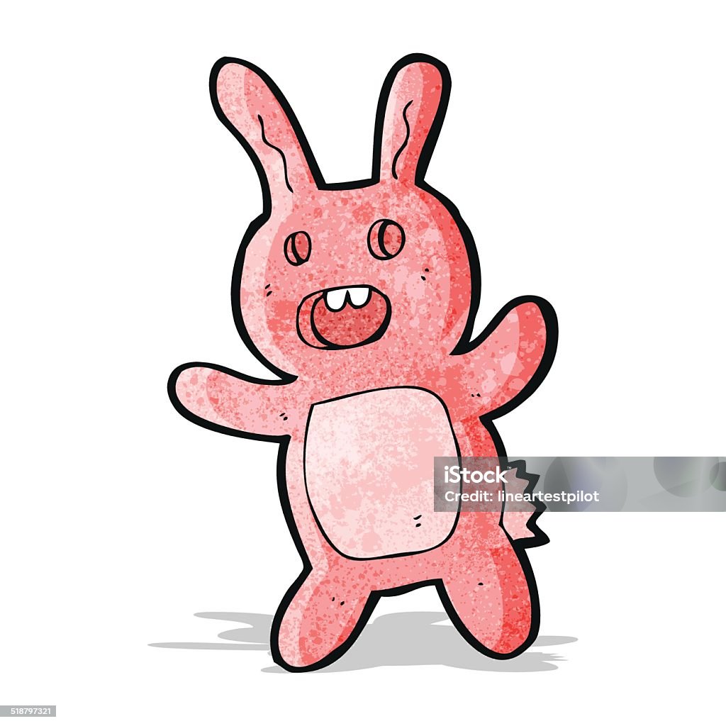 Wierd Cartoon Rabbit Cartoon Spooky Rabbit Stock Illustration - Download Image Now - Bizarre ...