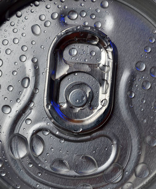 istock Cold drink in can with water drops 518799243
