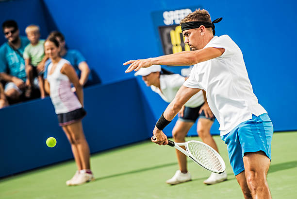 istock Tennis Player at Proffessional Match 518800299