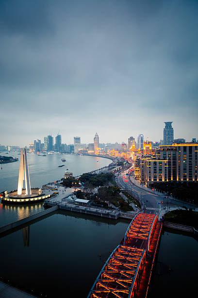 istock night view at shanghai china 518800746