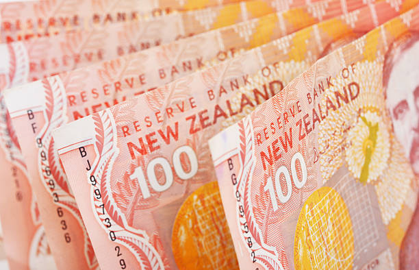 NZ Cash Dollar notes in New Zealand currency. new zealand dollar photos stock pictures, royalty-free photos & images
